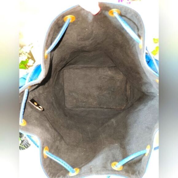 Authentic Louis Vuitton Epi Noe Blue Bucket Bag with Dust Bag Blue Good Conditio - Picture 15 of 15